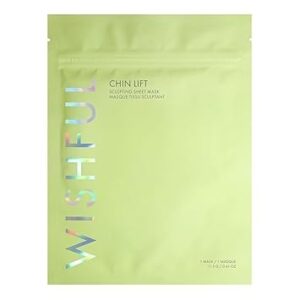 HUDA BEAUTY WISHFUL Chin Lift Peptide & Niacinamide Sculpting Sheet Mask هدى بيوتي وش فل شيت ماسك