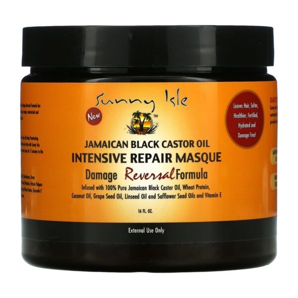 SUNNY ISLE JAMAICAN BLACK CASTOR OIL HAIR MASQUE ساني ايل زيت الخروع الاسود ماسك شعر