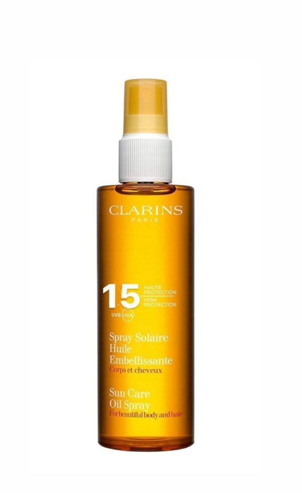 CLARINS SUN CARE Oil Spray 15 spf كلارنس رذاذ حماية من أشعة الشمس