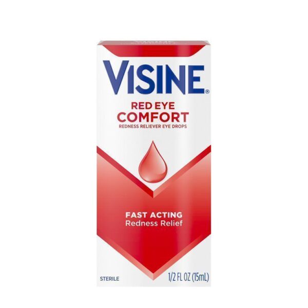 Visine Red Eye Comfort Redness Relief Eye Drops فايزن قطرات أحمرار العين