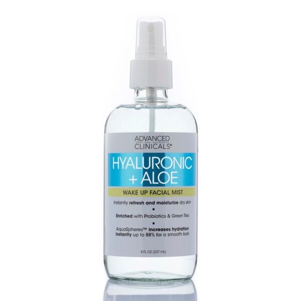 ADVANCED CLINICALS Hyaluronic + Aloe FACE MIST أدفانس كلينكالز رذاذ للبشرة