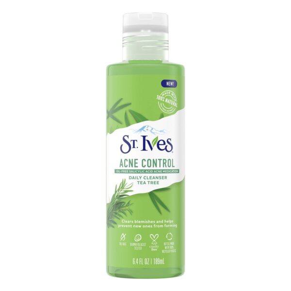 St. Ives Acne Control Face Cleanser Tea Treeستيفز غسول يومي بالشاي الاخضر