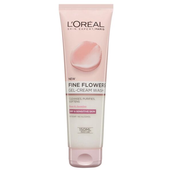 LOREAL GEL-CREAM WASH DRY&SENSITIVE SKIN لوريال غسول كريمي للبشرة الجافة والحساسة