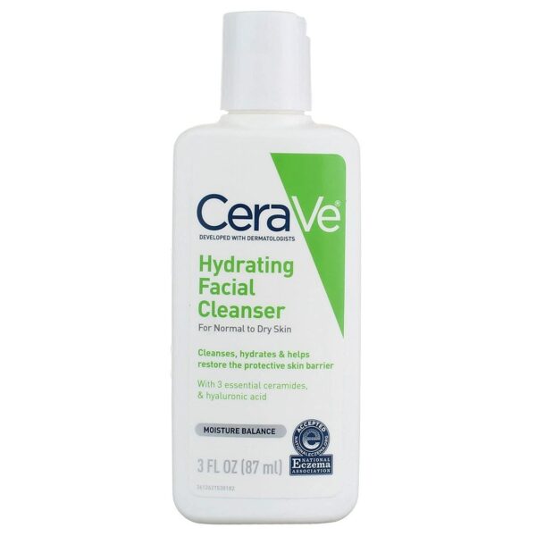 Cerave hydrating facial cleanser for normal to dry skin 87 ml سيرافي غسول مرطب للبشرة العادية والجافة