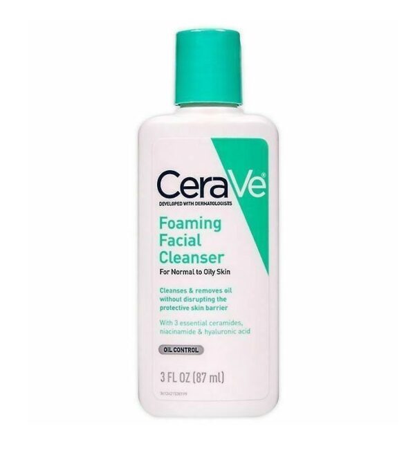Cerave Foaming facial cleanser for normal oily skin 87 ml سيرافي غسول للبشرة العادية والدهنية