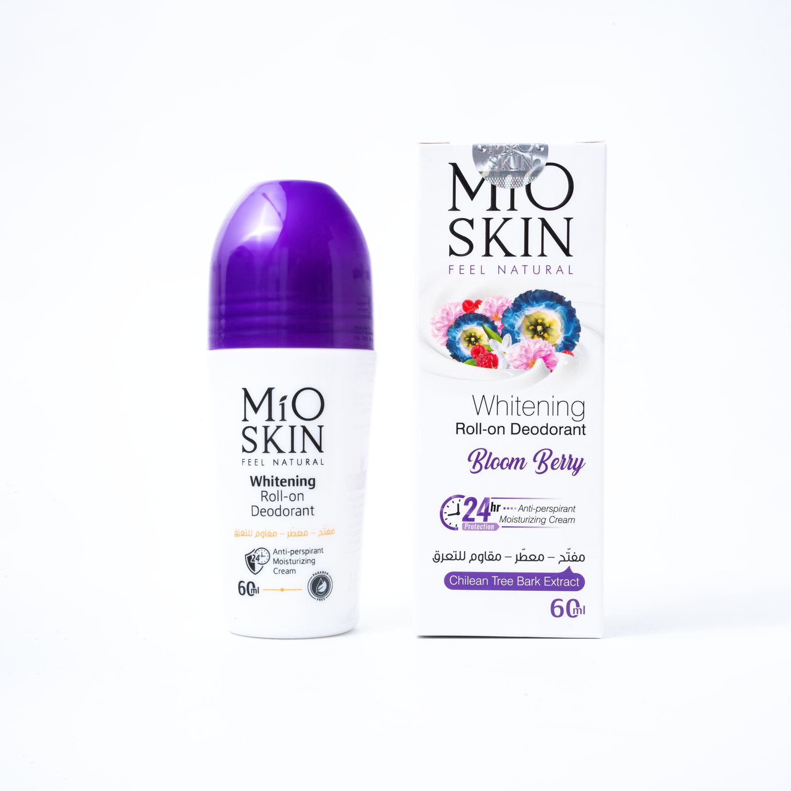 MIO SKIN ROLL ON DEODORANT 60 ML رول اون ديودرنت مفتح ومعطر ميو سكن