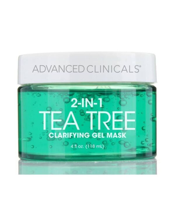 Advanced Clinicals Tea Tree Oil Mask 2 In 1ادفانس كلينكالز ماسك الشاي الأخضر