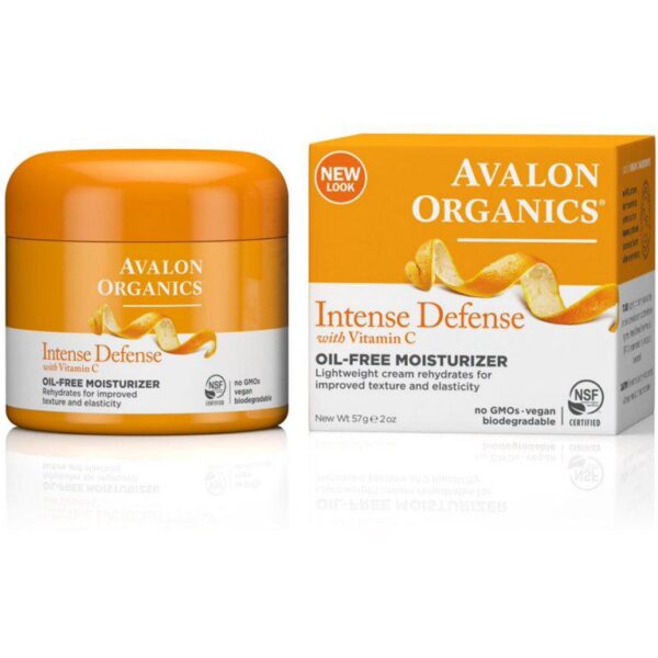 Avalon Organics Intense Defense with Vitamin C Oil-Free Moisturizer افالاون كريم مرطب