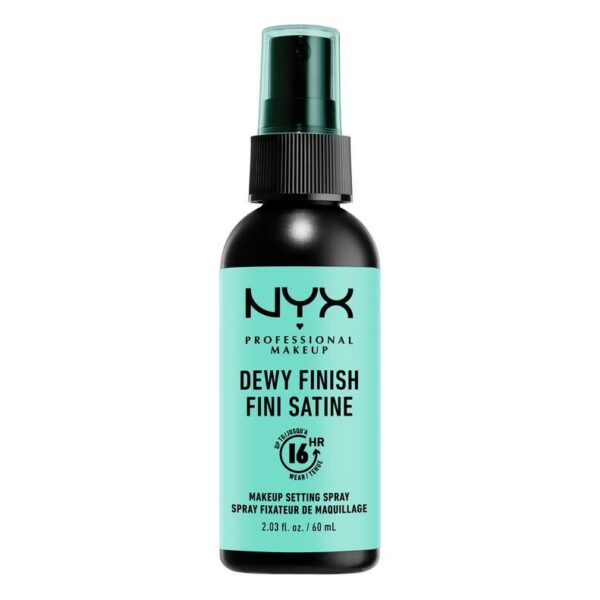 NYX DEWY FINISH FINI SATINE MAKEUP SETTING SPRAY ان واي اكس ديوي فنش ميكاب سيتنغ سبراي