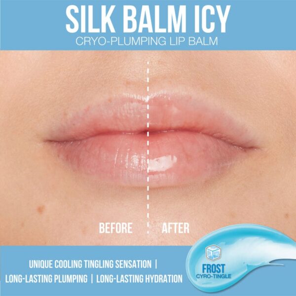 Huda beauty Silk Balm Icy Cryo-Plumping Lip Balm هدى بيوتي سلك بالم ايسي