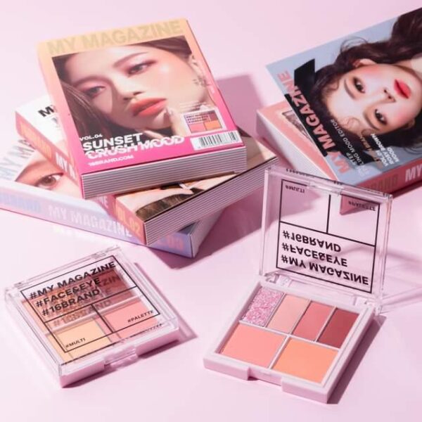 MY MAGAZINE SUNSET CRUSH MOOD EYE SHADOW صان سيت كراش مود باليت ظلال العيون