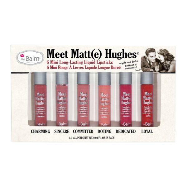 The balm MEET MATTE HUGHES VOL. 1 Set of 6 Mini lipstick ذا بالم ميت مات هيوز فول 1 سيت ميني ليبستك