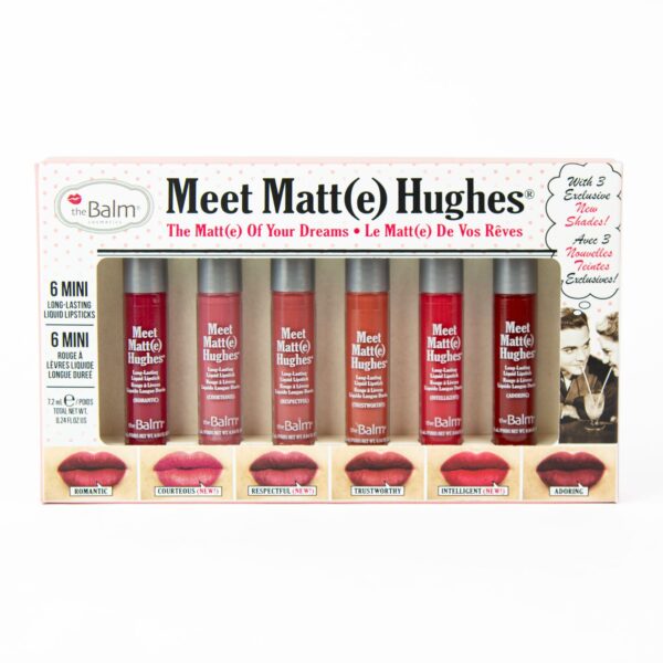 The Balm MEET MATTE HUGHES VOL. 12 Set of 6 Mini lipstick ذا بالم ميت مات هيوز فول 12 سيت ميني ليبستك