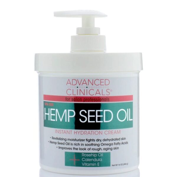 ADVANCED CLINICALS Hemp Seed Oil Cream ادفانس كلينكالز كريم زيت بذور القنب