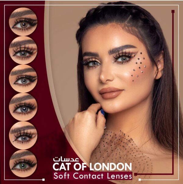 CAT OF LONDON SOFT CONTACT LENSES كات اوف لندن عدسات سنوية