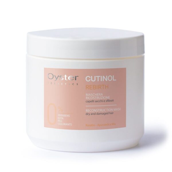 OYSTER  CUTINOL REBRITH   RECONSTRUCTION MASK  500 ML   اويستر ماسك  كوتينول ريبرث لأعادة بناء الشعر