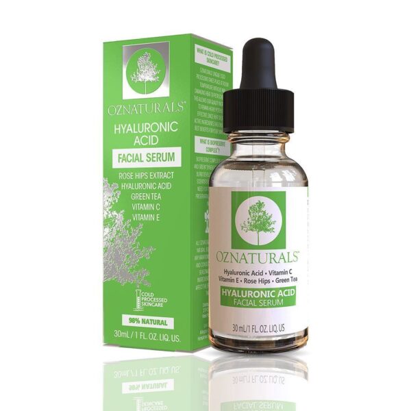 OZ NATURALS HYALURONIC ACID FACIAL SERUM 30 ML اوز ناتشرال سيرم الهايلورونيك