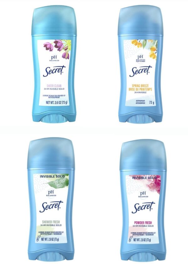 Secret ph balanced 24 invisible stick deodorant 73 g سكريت مزيل تعرق ستك