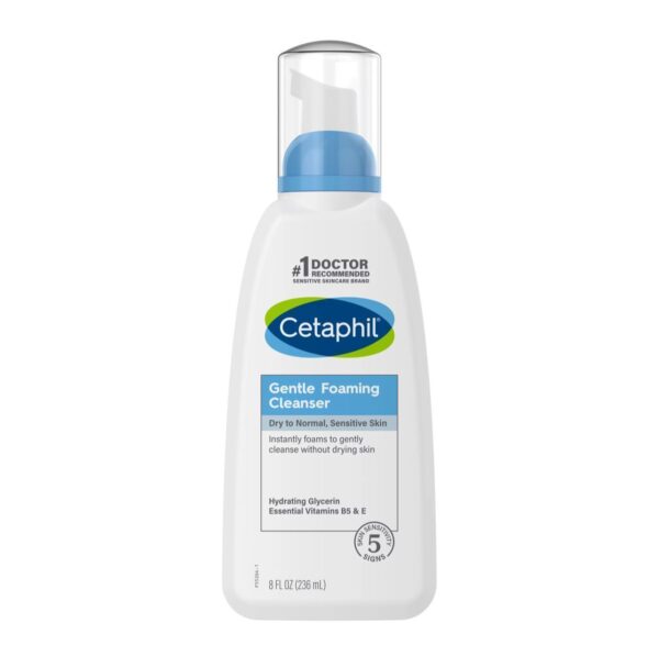 Cetaphil Gentle Foaming Cleanser for dry ,normal , sensitive skin 236 ml سيتافيل غسول رغوي للبشرة الجافة ,العادية, والحساسة