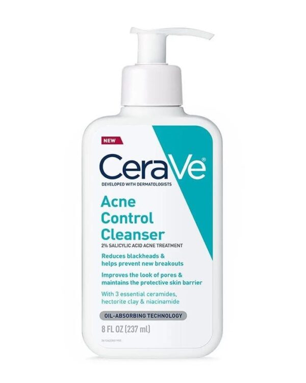 Cerave Acne Control Cleanser 2% SALICYLIC ACID ACNE TREATMENT سيرافي غسول اكني كونترول