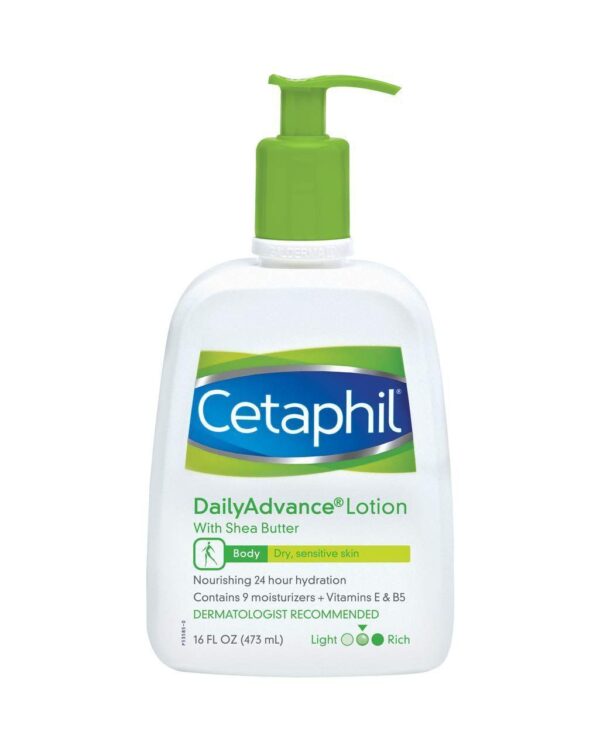 Cetaphil Dailly Advance Lotion Body Dry,Sensitive Skin 473 ml سيتافيل لوشن مرطب للجسم
