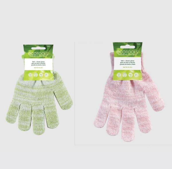 ecotools bath & shower gloves ايكو تولز قفازات الاستحمام