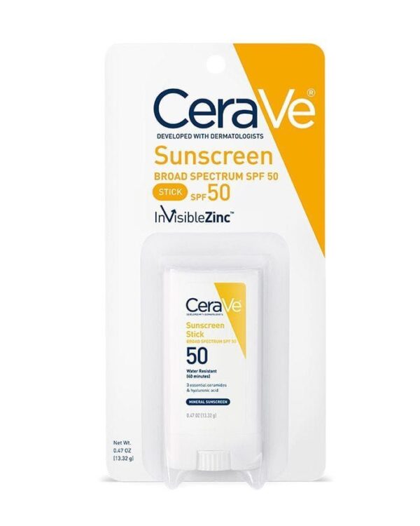 Cerave Sunscreen BROAD SPECTRUM SPF 50 mineral sunscreen stick سيرافي واقي شمس ستك