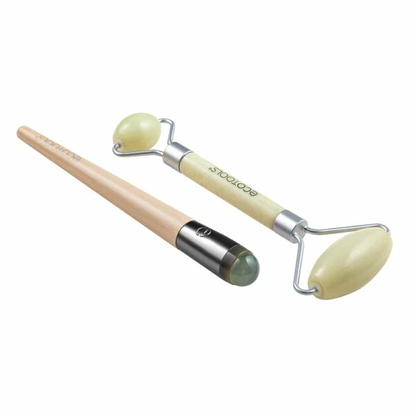 ecotools jade roller duo 7514 ايكو تولز رولات المساج الوجه والعين