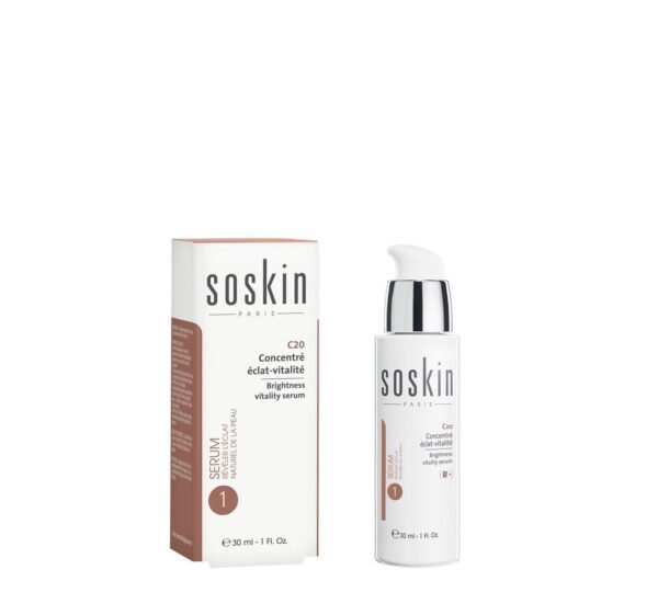 SOSKIN BRIGHTNESS VITALITY SERUM 30ML سوسكين سيرم تفتيح البشرة