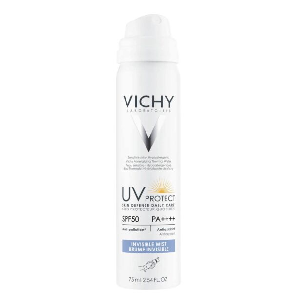 VICHY UV Protect Daily Care Invisible Mist 75 ML فيجي سبراي واقي حماية من الشمس