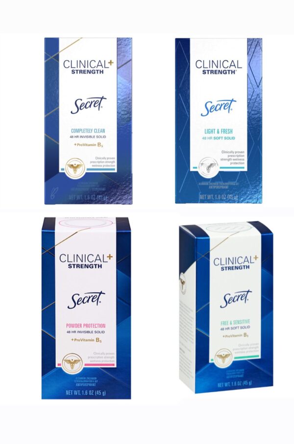 SECRET CLINICAL STRENGTH, Stick Deodorant , 48 HR INVISIBLE SOLID 45G سيكرت مزيل تعرق ستك