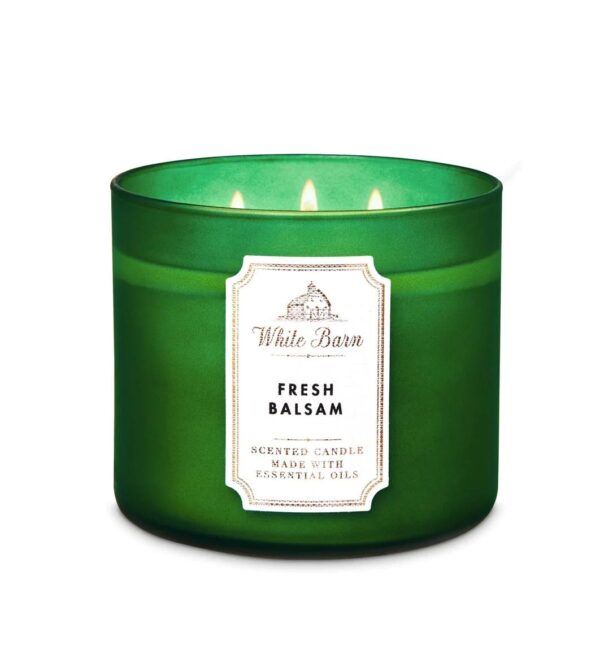 BATH & BODY WORKS CANDLE FRESH BALSAM باث اند بدي وركس شمعة معطرة