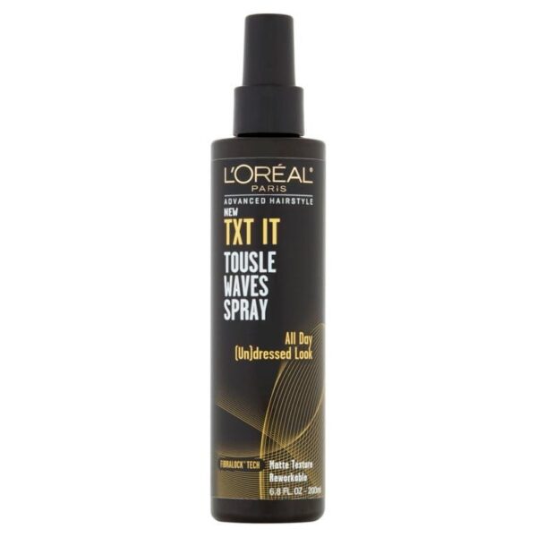 L'Oreal Paris Advanced Hairstyle Txt It Tousle Waves Spray 200ml لوريال سبراي يحافظ على شكل الشعر