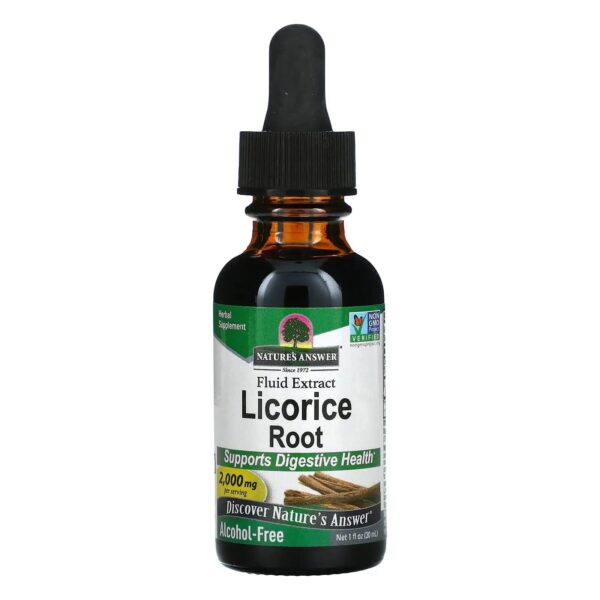 NATURES ANSWER Fluid Extract Licorice root سائل جذور عرق السوس