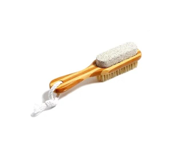 CALA 68425 Bamboo Pumice Stone Brush كالا فرشاة تنظيف القدم والاظافر