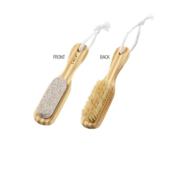 CALA 68425 Bamboo Pumice Stone Brush كالا فرشاة تنظيف القدم والاظافر