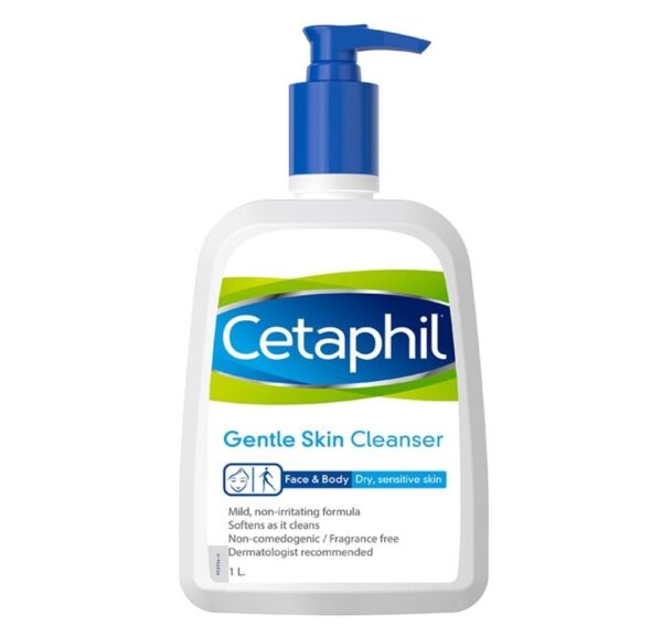 Cetaphil Gentle Skin Cleanser dry ,senestive skin 1L ستيافيل غسول للبشره الجافه الحساسه