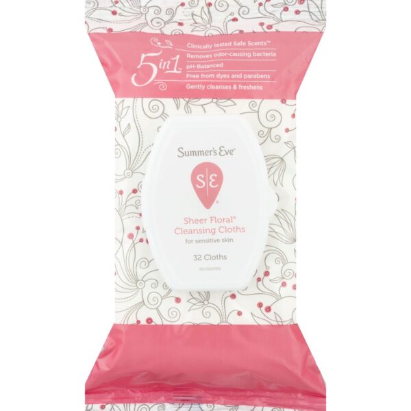 Summer's Eve Sheer Floral Cleansing Cloths سمرز ايف مناديل يومية