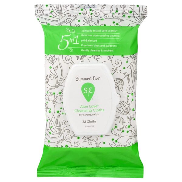 Summer's Eve Aloe Love Cleansing Cloths سمر ايف مناديل