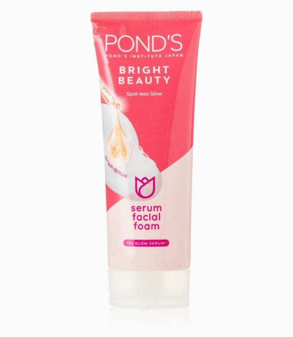 POND'S Bright Beauty Spot Less Glow Serum Facial Foam 100gm بوندز برايت بيوتي غسول رغوه