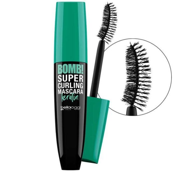 BELLAOGGI BOMB SUPER CURLING MASCARA KERATIN بيلا أوجي بومب سوبر مكسارا بالكيراتين