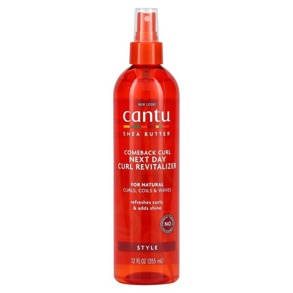 Curl Revitalizer, For Natural Curls, Coils & Waves, 12 fl oz (355 ml)كانتو رذاذ ترتيب وتصفيف الشعر المجعد والكيرلي