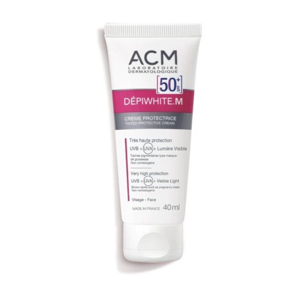 ACM DÉPIWHITE M SPF50 + 40ml كريم حماية من الشمس ومفتح للبشرة