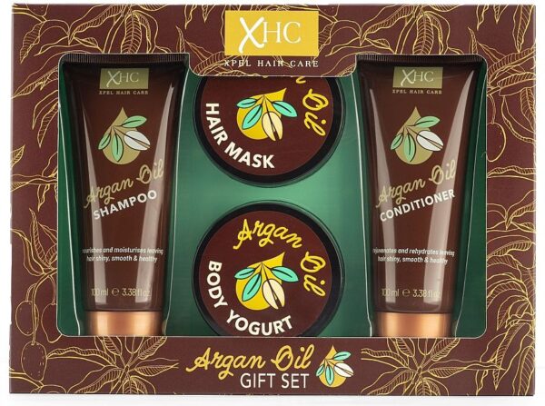 XBC XHC Argan Oil Gift Set مجموعة زيت الارغان للعناية بالشعر و الجسم