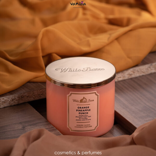 BATH BODY WORKS CANDLE ORANGE PINEAPPLE PUNCH شموع معطرة