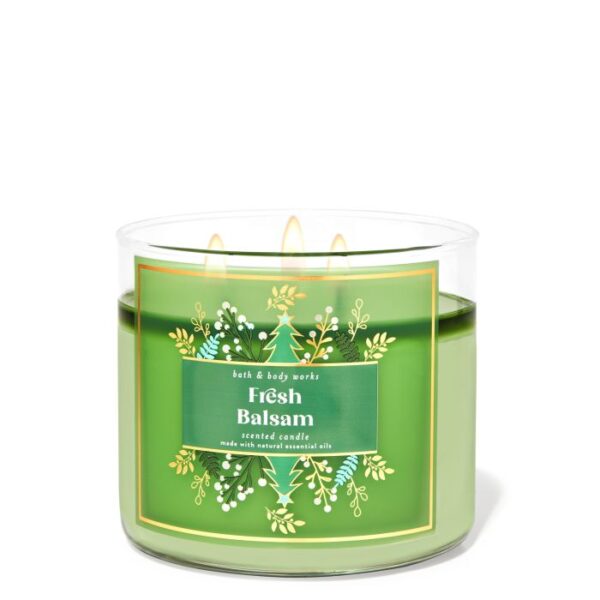 Bath Body works Fresh Blasam candle باث اند بدي شمع معطر