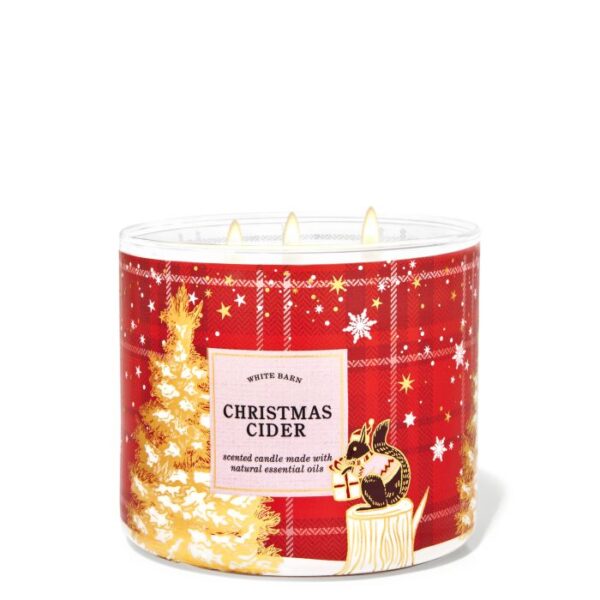 BATH BODY WORKS CHRISTMAS CIDER Candle باث اند بدي شمع معطر