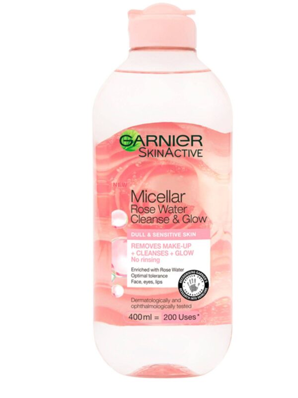 Garnier skin active micellar rose water 400 ml غارنيه ماء الميسيلار بخلاصة ماء الورد