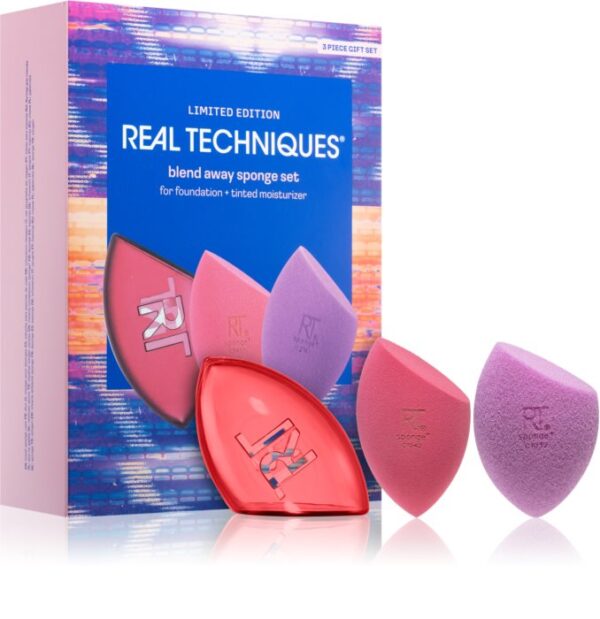 Real Techniques Limited Edition Blend Away sponge set ريل تكنيك سبونج سيت