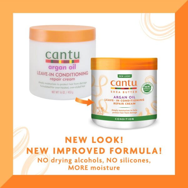 cantu argan oil leave-in conditioning reaper cream 453g كانتو بلسم ليف ان بزيت الارغان